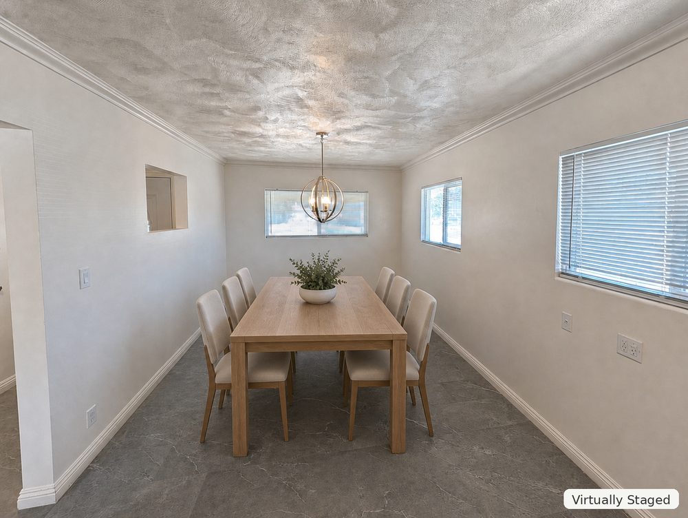 Dining Room staged
