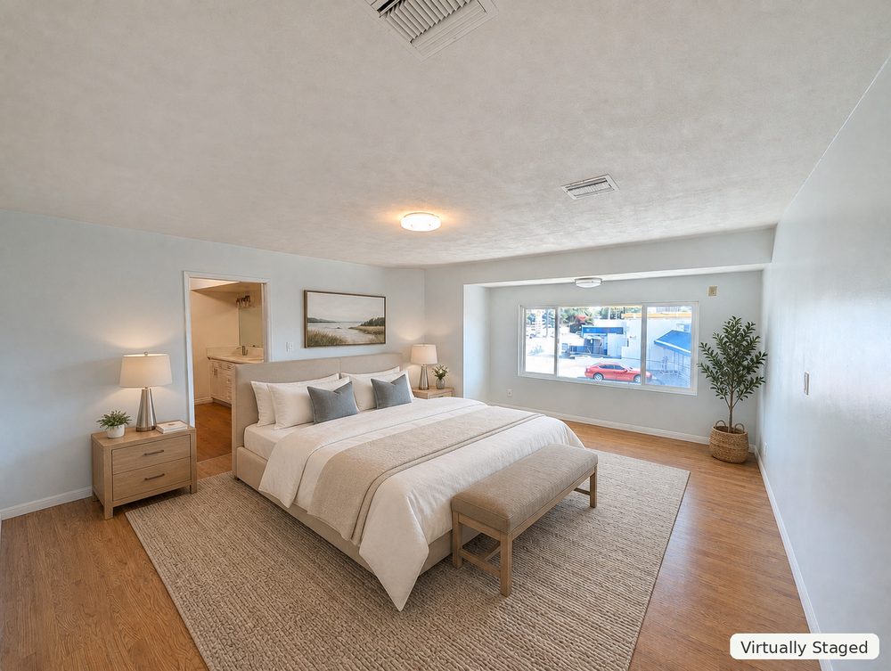Master Bedroom staged