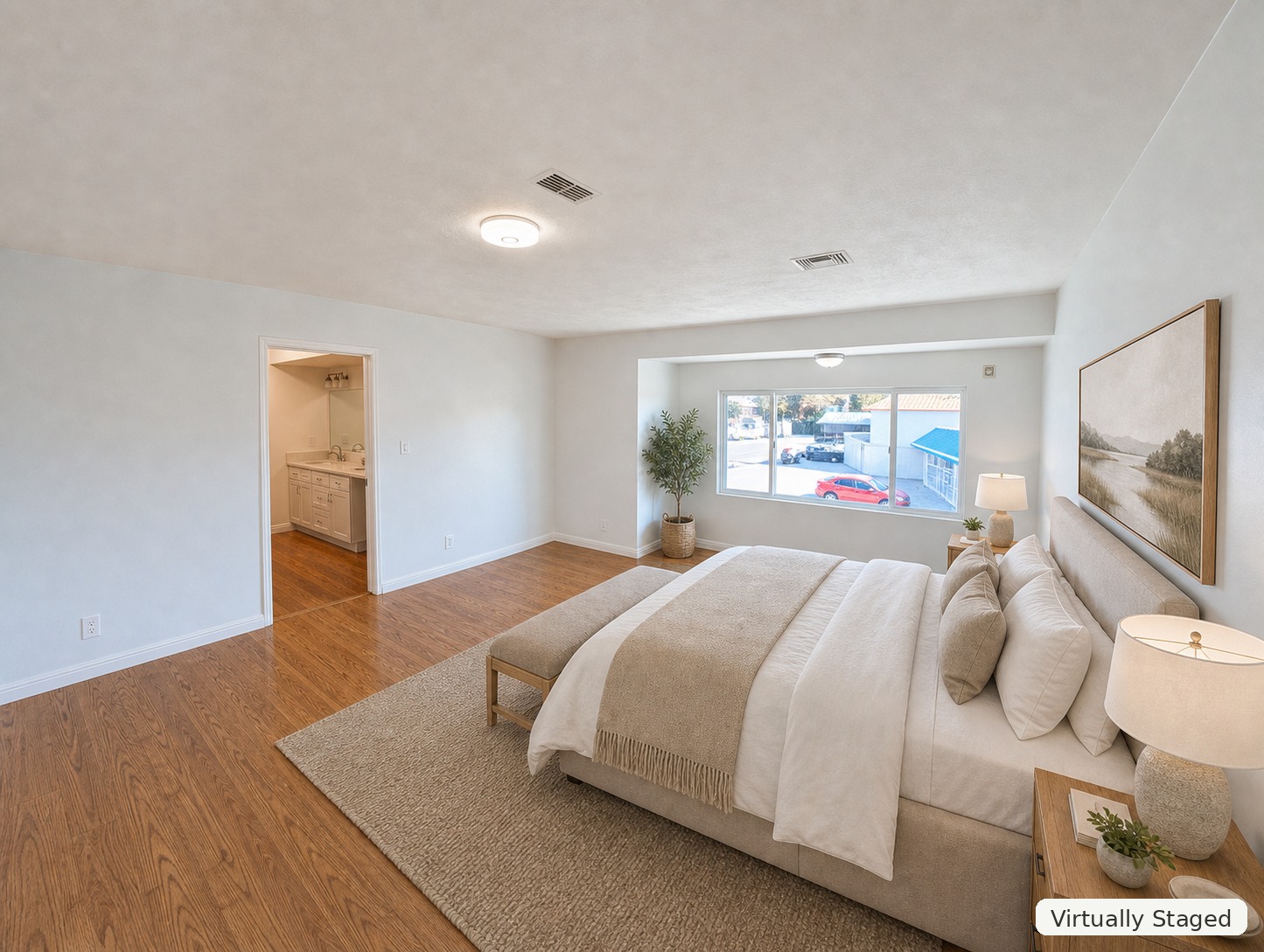 Master Bedroom staged