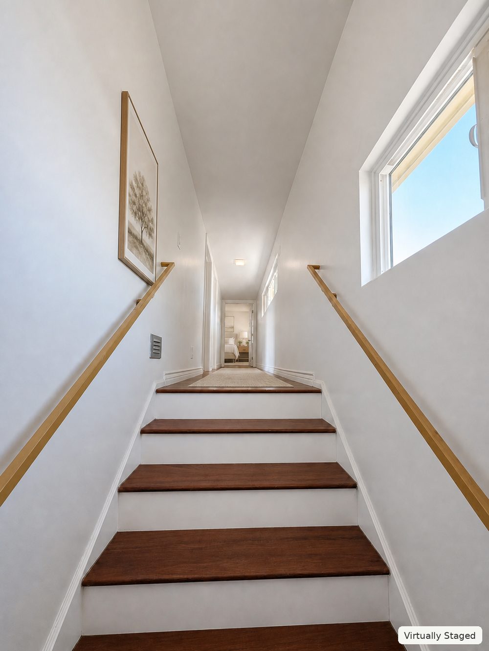 Staircase staged